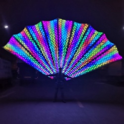 Led pixel peacock tail performance props