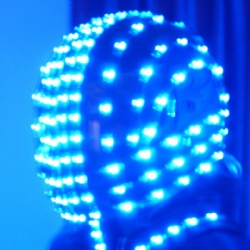 Full color led helmet