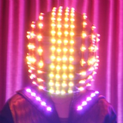 Full color led helmet