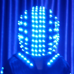 Full color led helmet