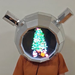 3D mirror TV heads performance helmet