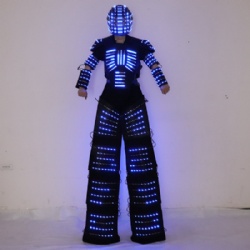 light up led stilt walker man