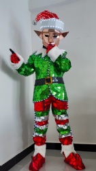 Led mirror Chrismas elf performance costume
