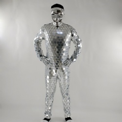 Mirror man disco ball dance suit