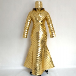 Golden mirror dance dress