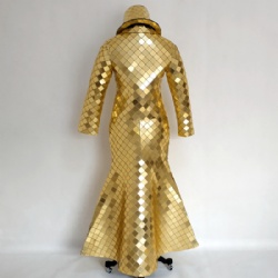 Golden mirror dance dress