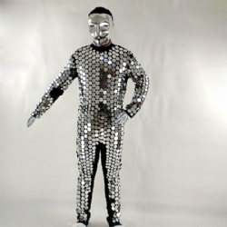 Round ball mirror dance costume