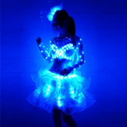 Sexy led bra tutu dance dress