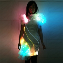 LED performance light up skirt