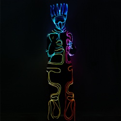 Wireless programmable led tron dancer costume