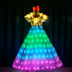 Full color princess led dress