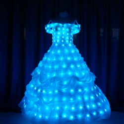 Full color light up dress for girls