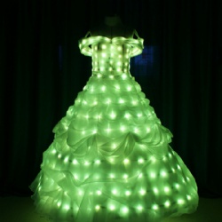 Full color light up dress for girls