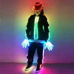 Full color led Michael jackson dance suit