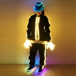 Full color led Michael jackson dance suit