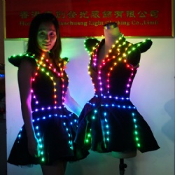 RGB led light up dance skirt