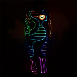 Led light up fiber optic costumes