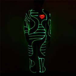 Led light up fiber optic costumes