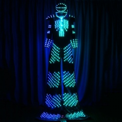 Led robot costume for performance