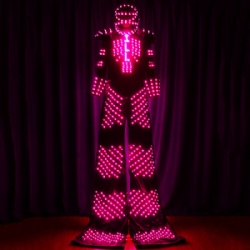 Led robot costume for performance