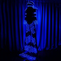 Led robot costume for performance