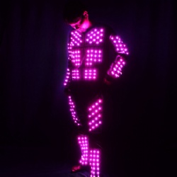 Led light clothing for performance