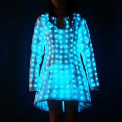 Led pixel dance dress