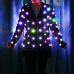 Led light up jackets women