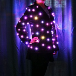 Led light up jackets women