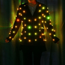 Led light up jackets women