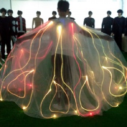 Led light up cloak