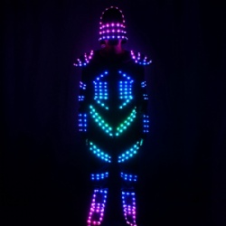 Full color led dance light costume