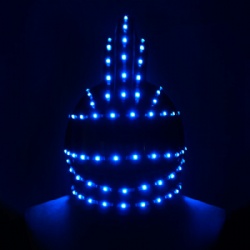 Led helmet for performance