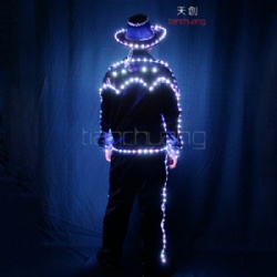 Full color led eletric horseman costume
