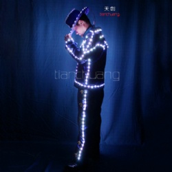 Full color led eletric horseman costume