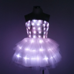 LED Light-up Flower Bra Skirt