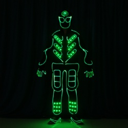 Wireless programmable led team dance costume