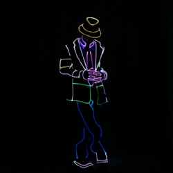 Programmable Michael jackson light up costume