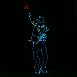 Programmable Michael jackson light up costume