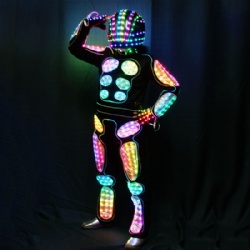 Full color light up led robot suit