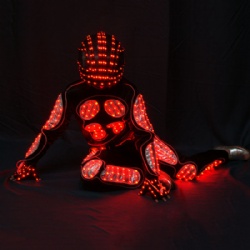 Full color light up led robot suit