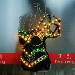 Led light color sexy costume